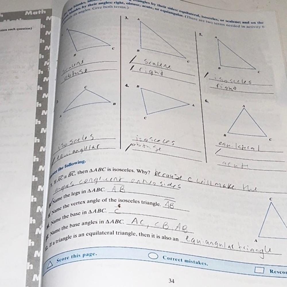 Accelerated Christian Education Geometry Books. - Picture 6 of 9